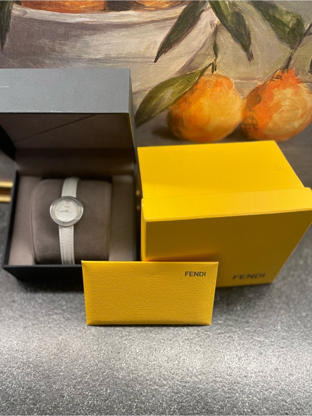 Fendi 35000S Vintage Silver Tone Watch Authentic Swiss Made New Battery